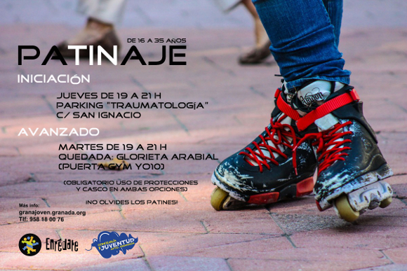 ©Ayto.Granada: Enredate: Aprende a patinar en Beiro